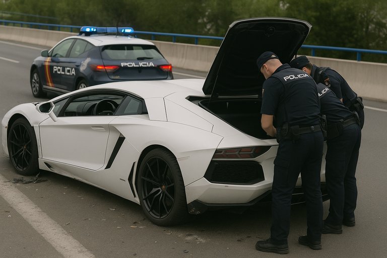 Accidente de Lamborghini en Madrid lleva al descubrimiento de 1,4 millones de euros en efectivo